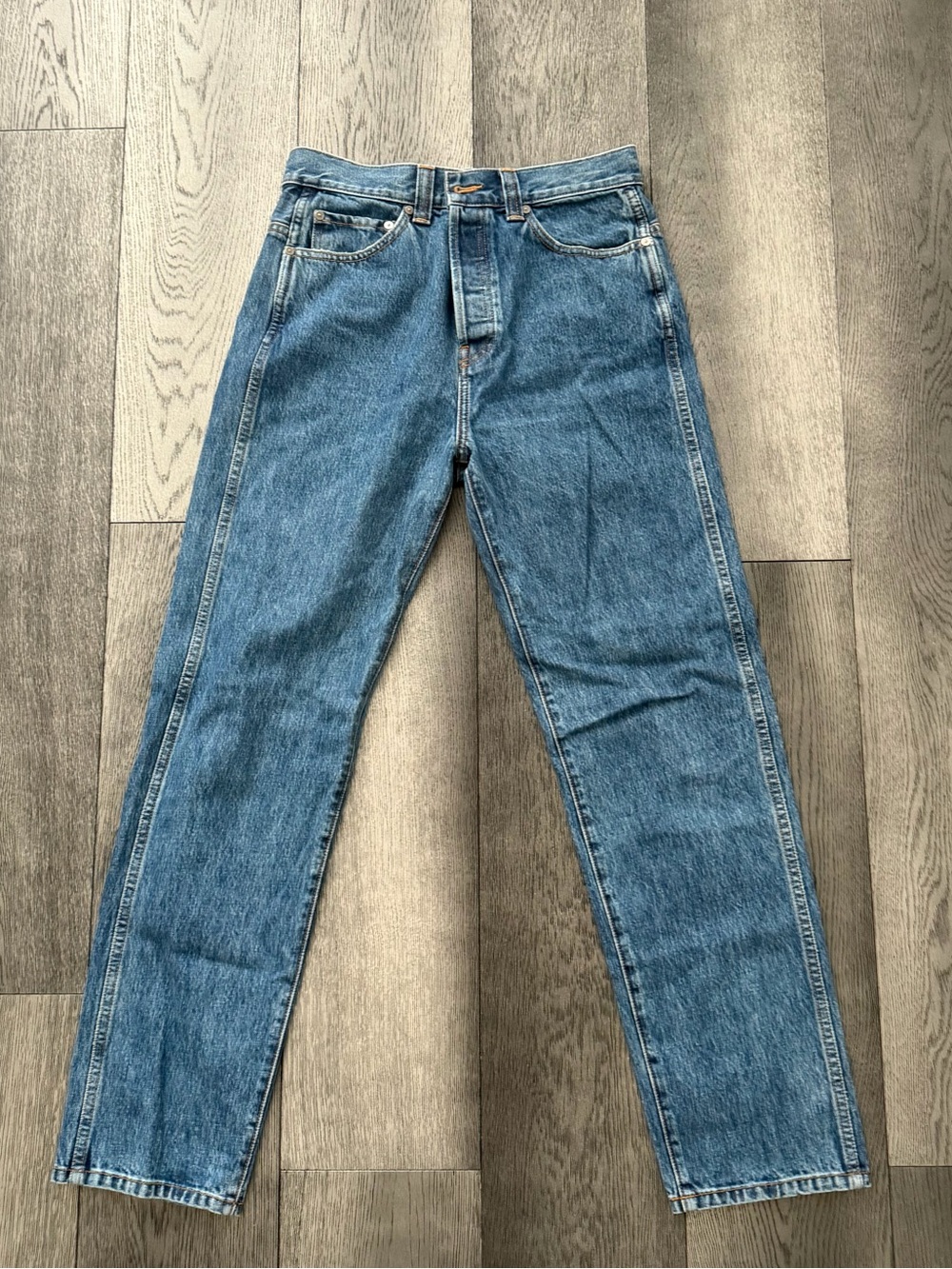 KHAITE Corben Blue Denim Jeans